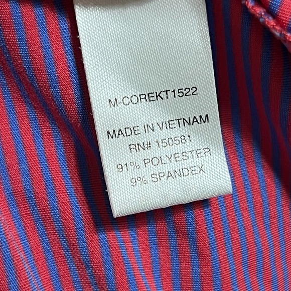 Flag & Anthem Madeflex XL Polo Shirt Striped UPF Stretch Moisture Wicking - Picture 10 of 10